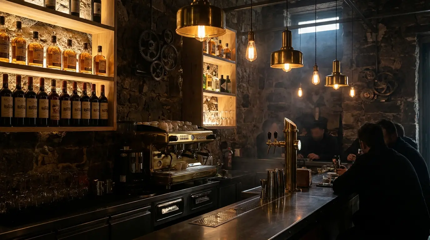 Il bancone bar di Meccanismo